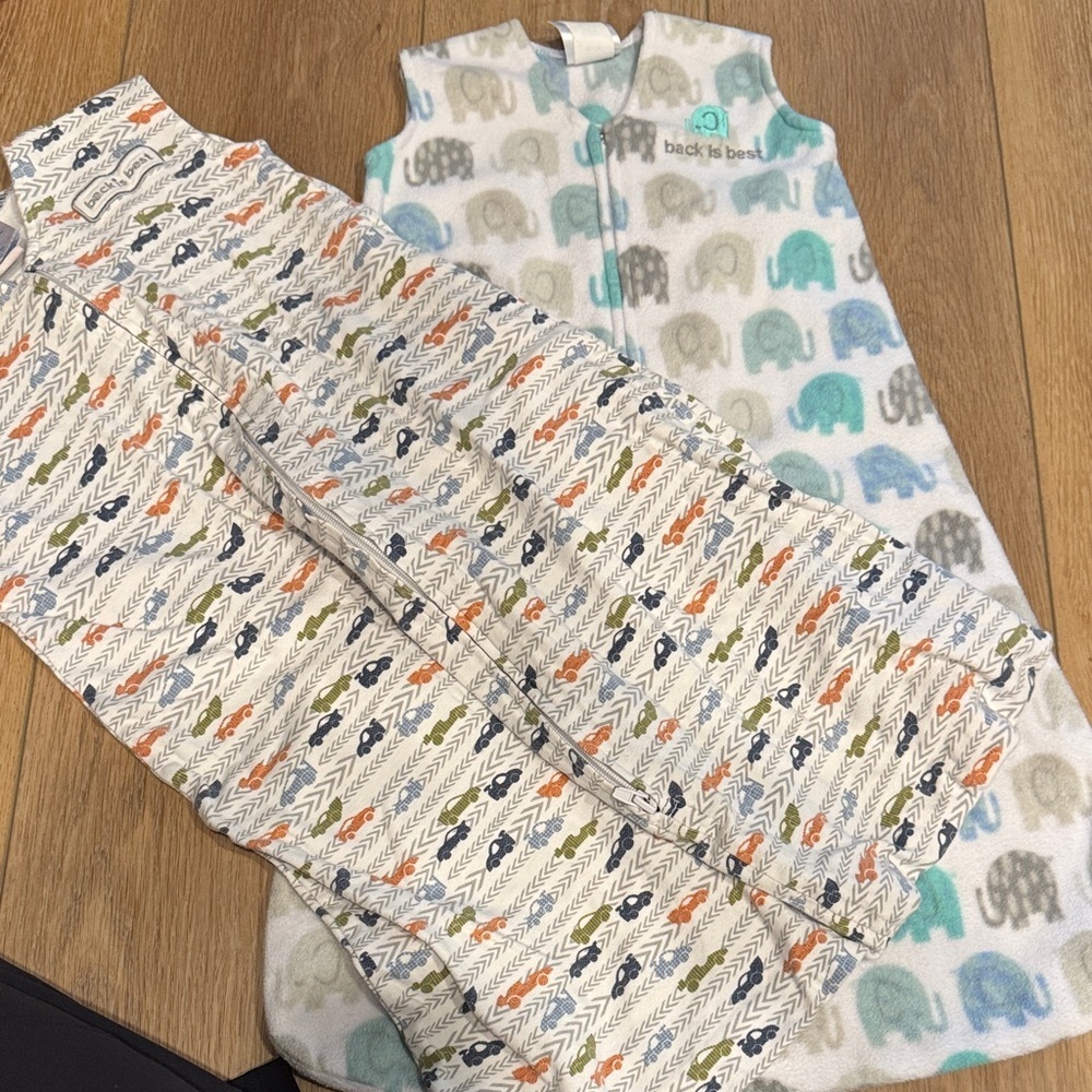 Bundle of 2 Halo Sleep Sacks one size small and one size medium